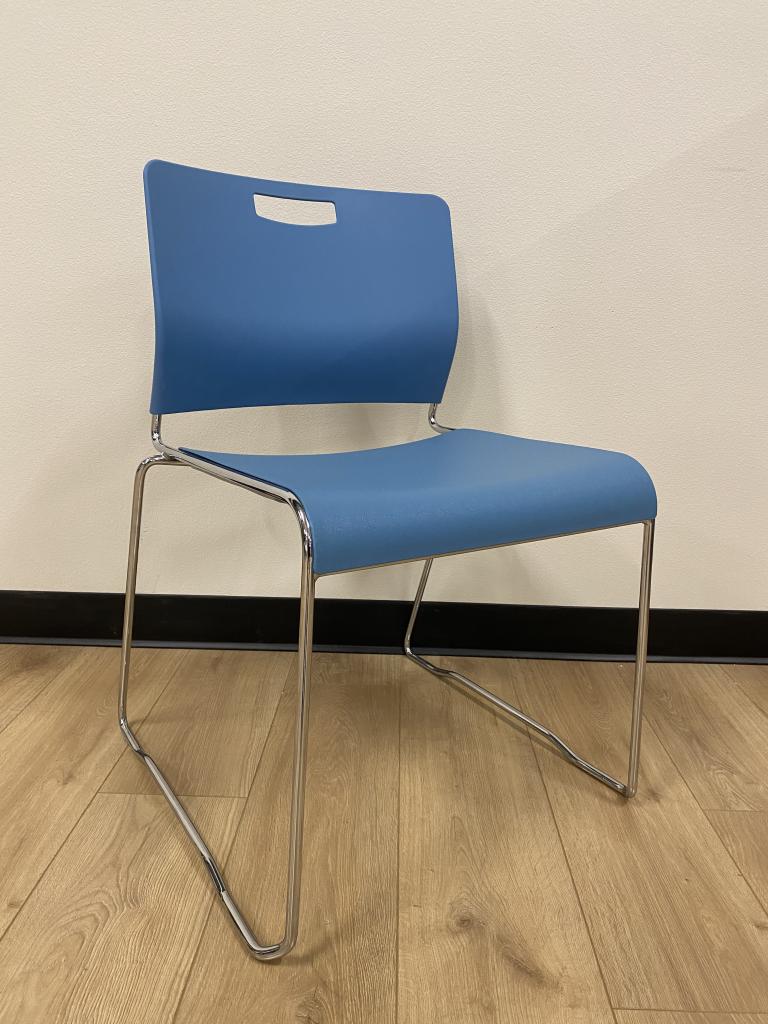 9 to 5 Kelley Sky Blue Stacking Chair