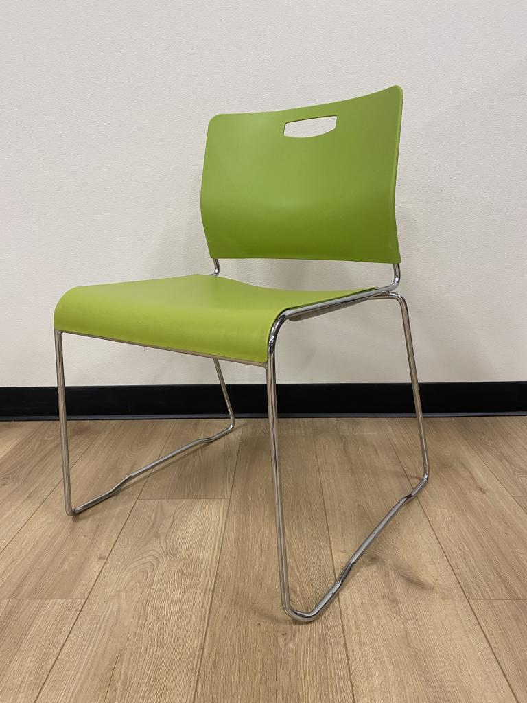 9 to 5 Kelley Lime Green Stack Chair