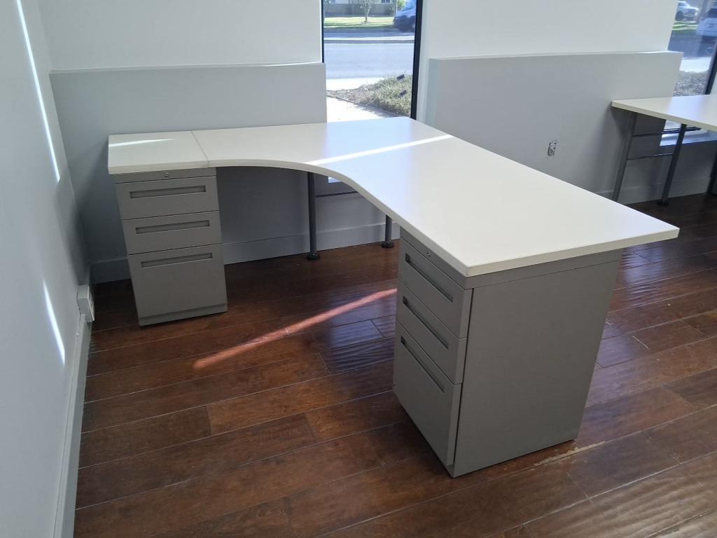 Miller Knoll Double Pedestal Desk 5x5 or 6x6