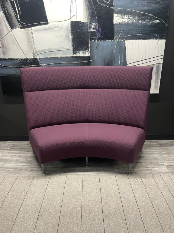 Krug purple tall curved couch