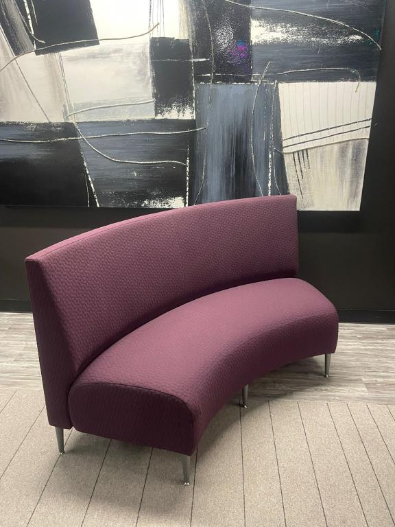 Krug purple short curved couch