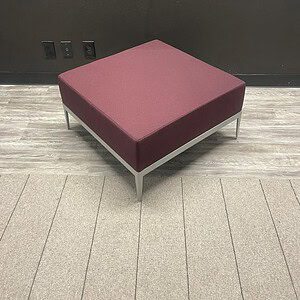 Source Scape Purple Square Ottoman for modern interior decor.