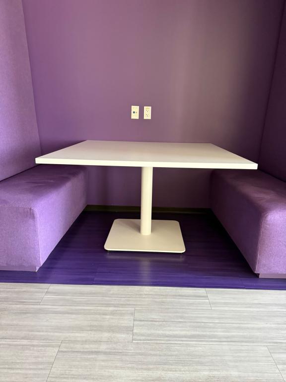 Steelcase 4x4 White Square Breakroom Table