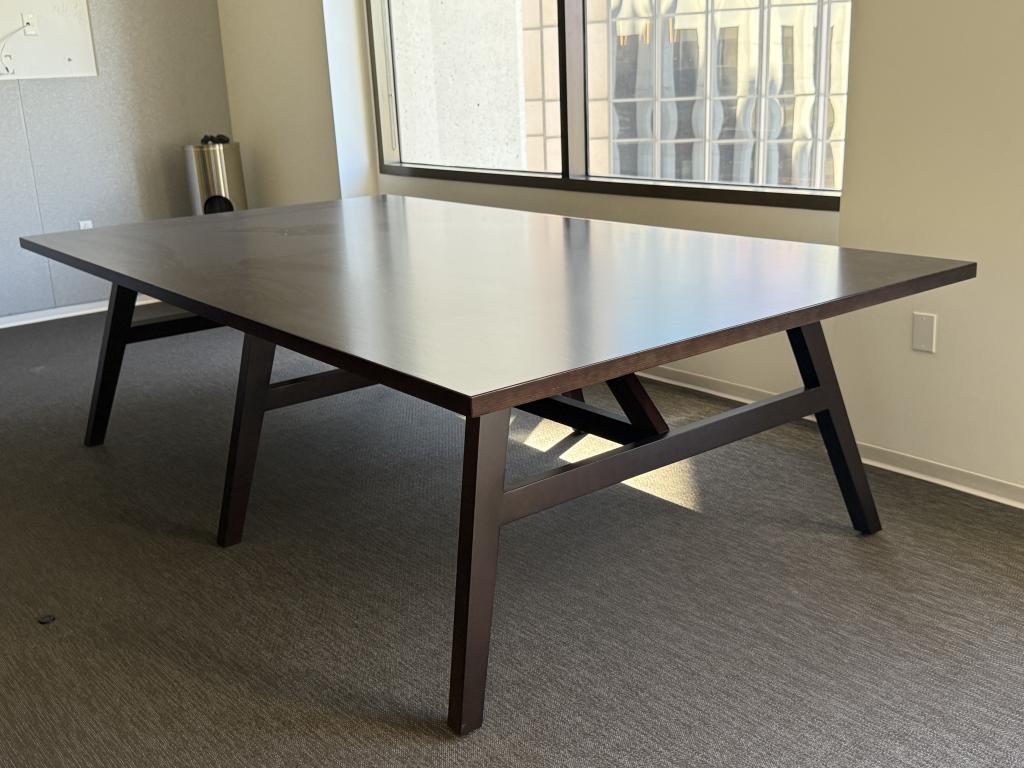 OFS 9x5ft Black Wood Breakroom Table