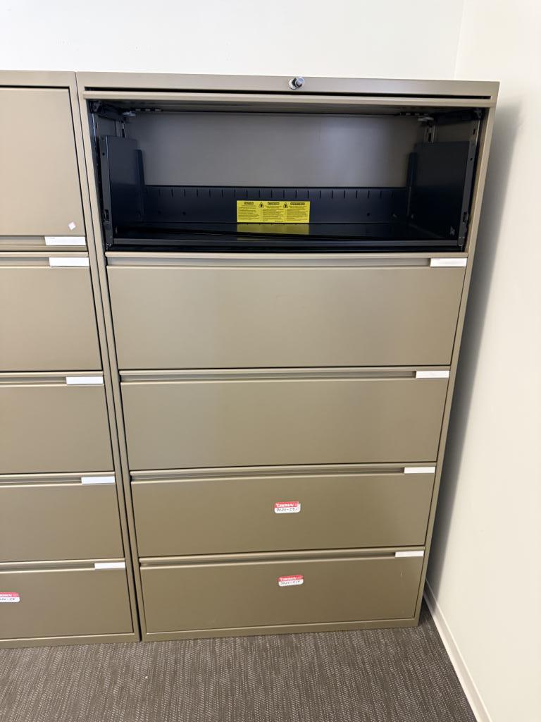 OFS Pewter 36Wx18D 5drawer lateral files