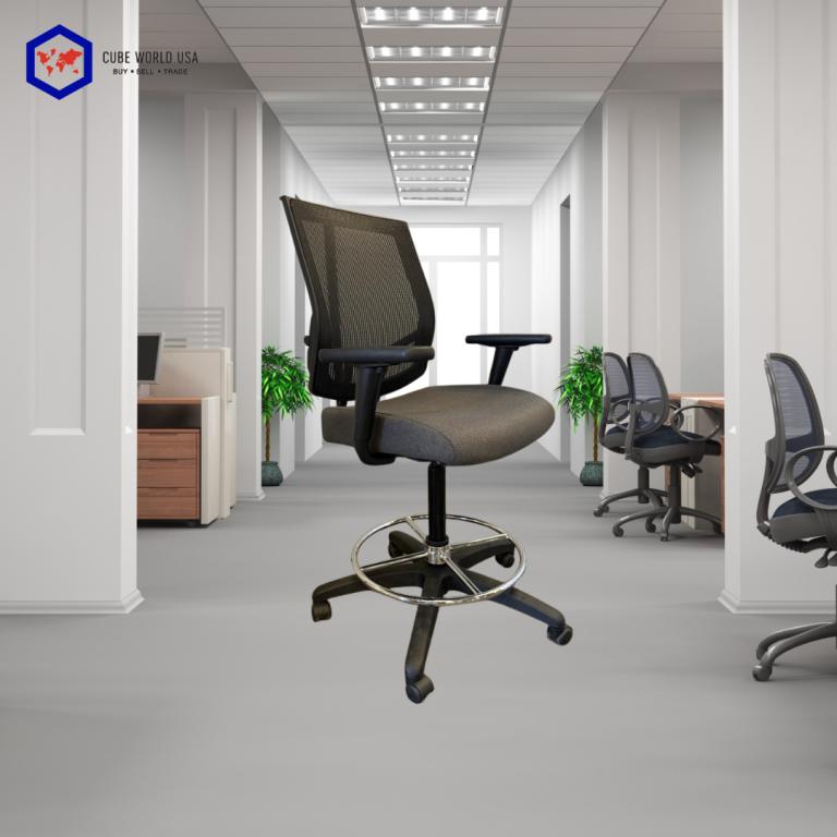 Sit On It Focus Ergonomic Stools Grey & black