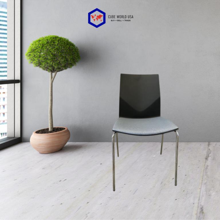 Hightower Fourcast grey seat stack chair