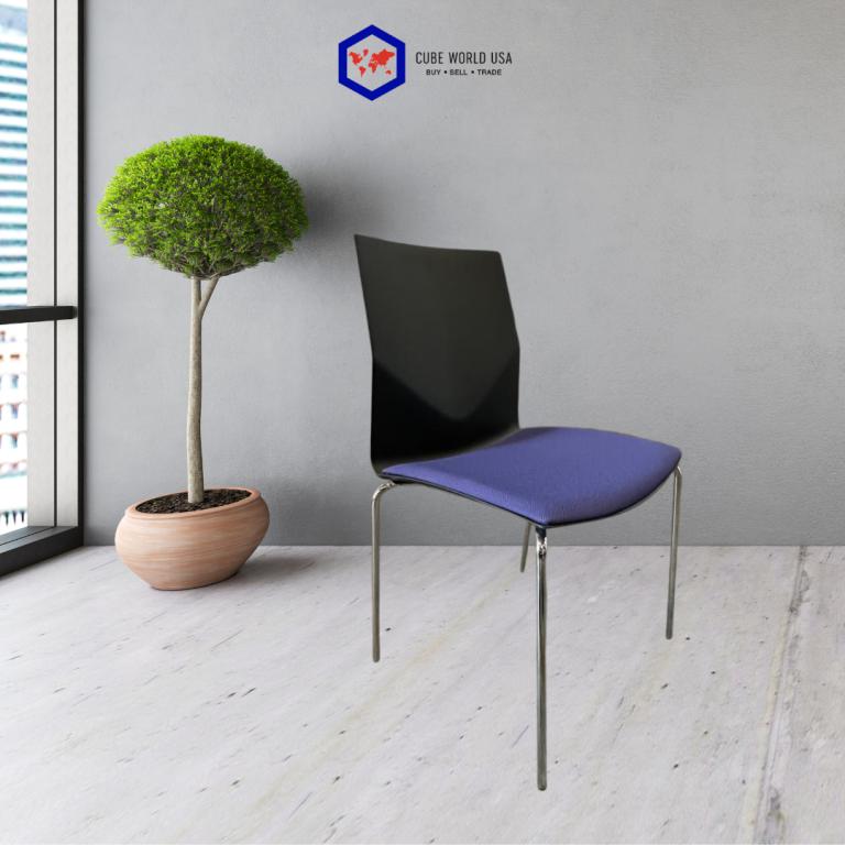 Hightower Fourcast purple seat stack chair