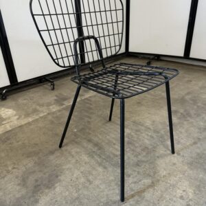 We Work Black Metal Wire Chair Mid Size