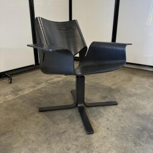 Eames Inspired Veneer Swivel Ancillary Chair