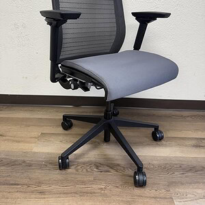 Steelcase Think Grey Seat Black Mesh Loaded