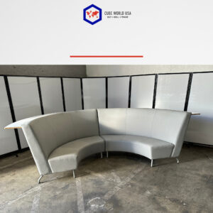 Light Grey Arcadia Sofa Set with 8'Wx50"Dx140"L and 40" T Rear Bar Table.