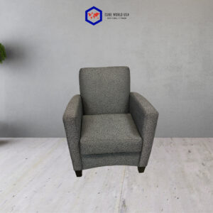 Paoli dark grey patterned lounge chair, stylish and comfortable for living room decor.