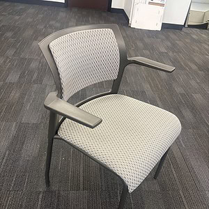 Modern Steelcase Move guest chair with ergonomic design and stackable feature.