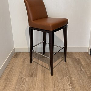 Bar Height Leather Chair for Modern Dining.