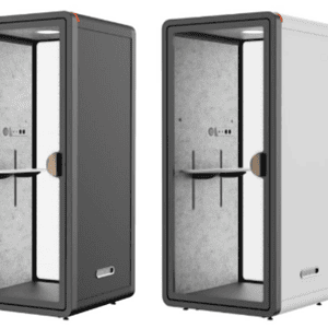 Acoustic pod designed for high isolation, perfect for private work or relaxation in shared spaces.