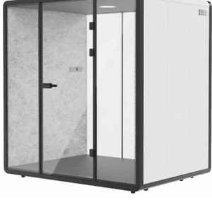 Acoustic Meeting Pod for High-Isolation Collaboration and Focus.