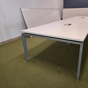 Conference table for 12 x 4 Kimball meeting room setup.