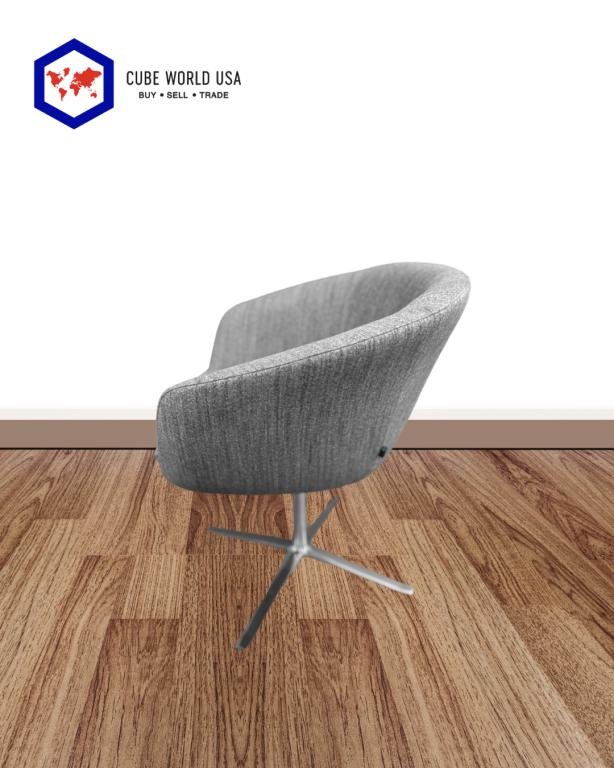 Steelcase Bob Lounge Swivel Chair Chrome X