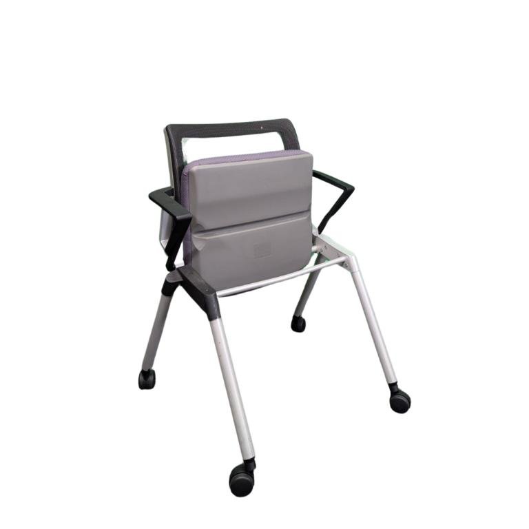 OFS Nesting chairs mesh back charcoal seat