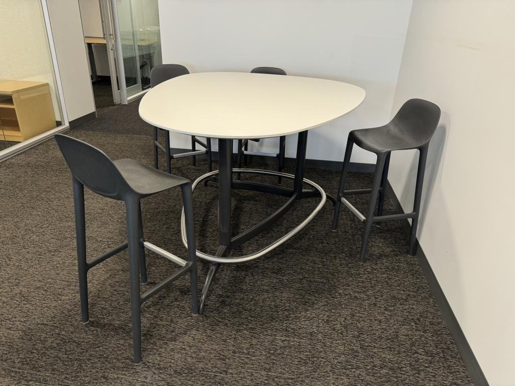 Emeco & Starck "Broom" Black Bar Stool
