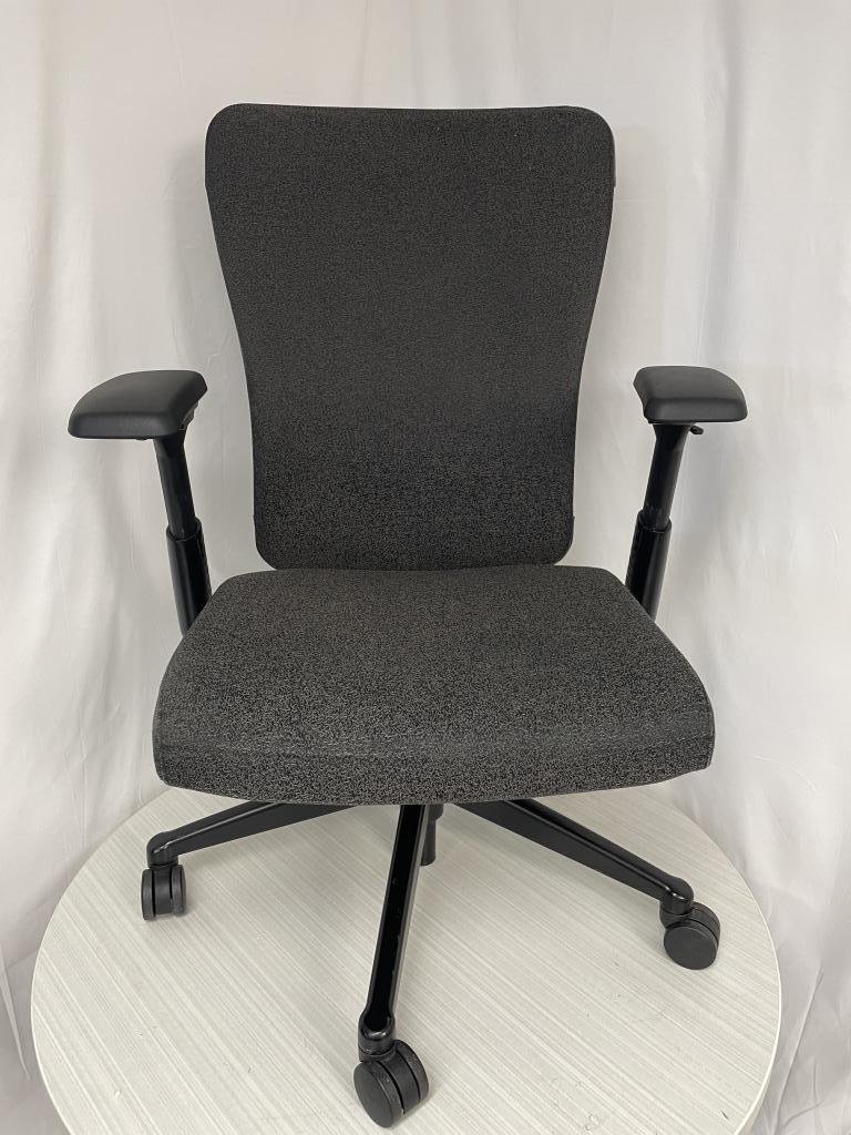 Haworth Zody Chair W/Cover Black and Charcoal