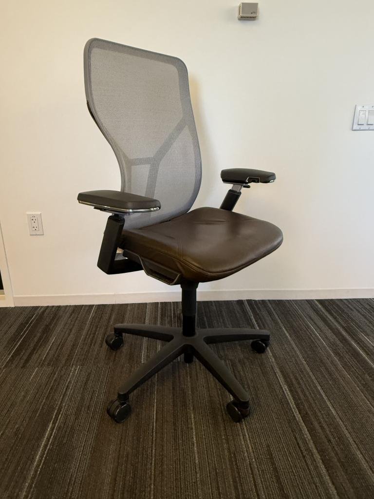 Allsteel Acuity Fully Loaded Silver & Leather
