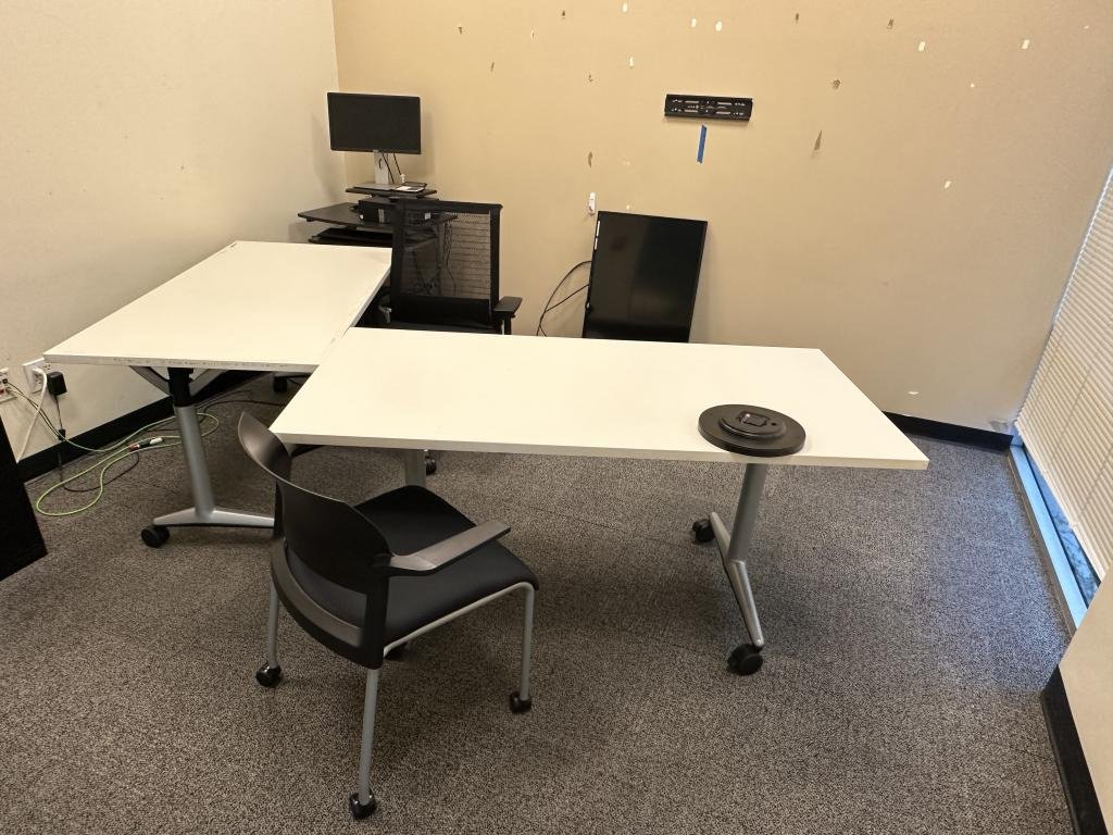Steelcase Coalesse 72"x30" White Mobile Table