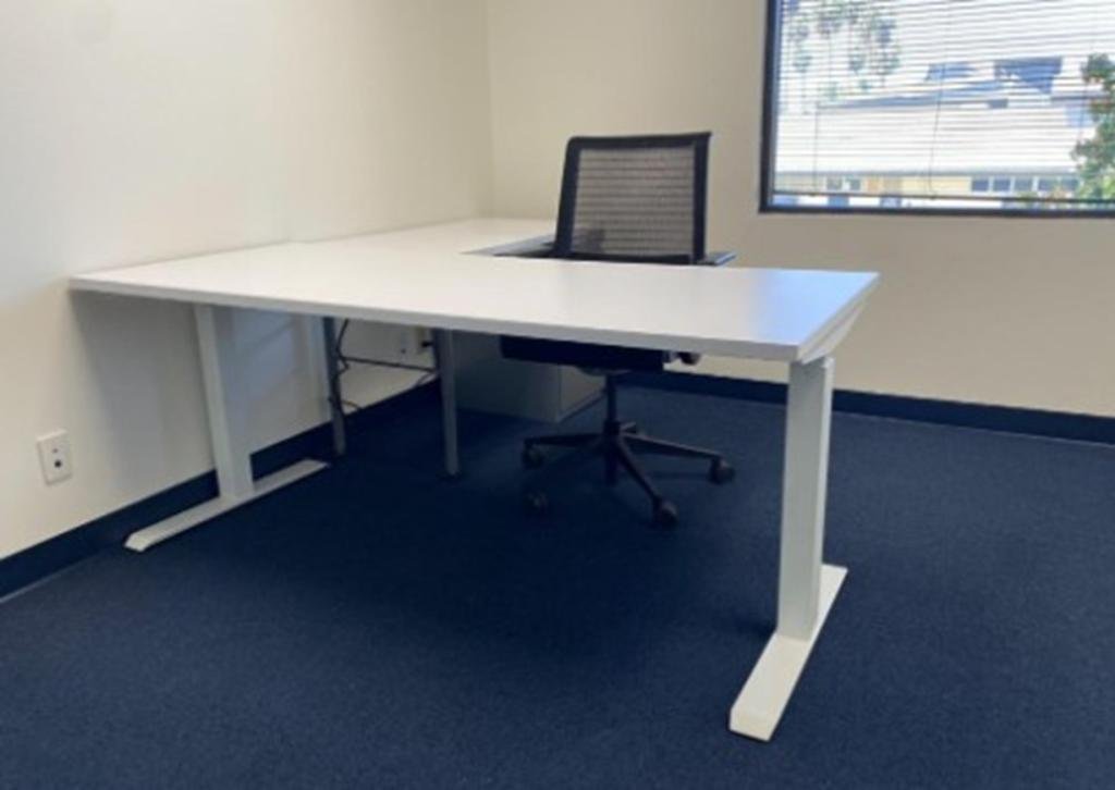 OFS Electric Height Adjustable L Base Only