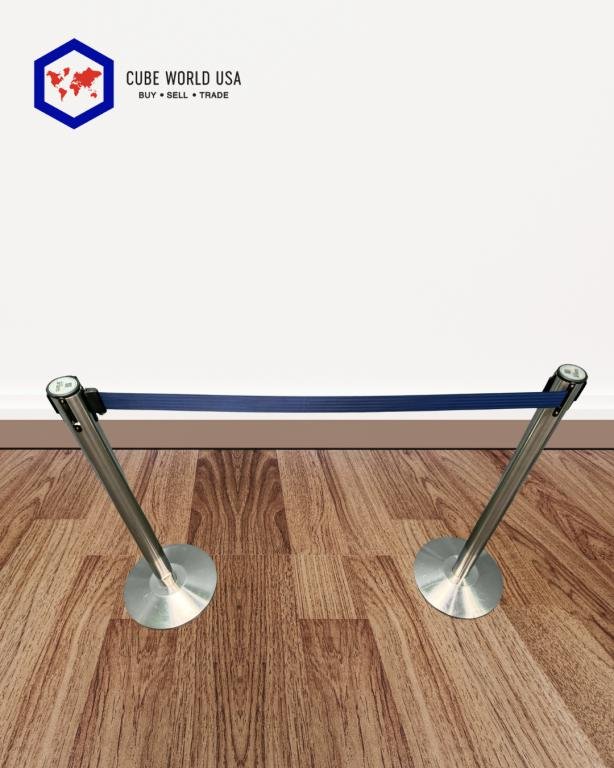 Queue Solutions Crowd Control Chrome & Black