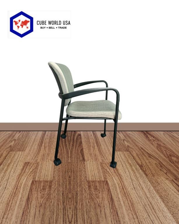 Haworth Improv Tan Stackable Chair Casters