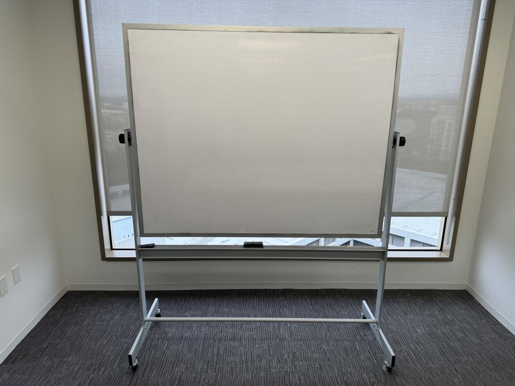 Rolling OFS white board 5x4 foot 80in tall