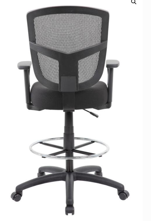 Boss black mesh stool fully ergonomic loaded