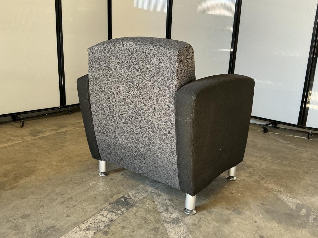 Highpoint Grey and Black Lounge Chair