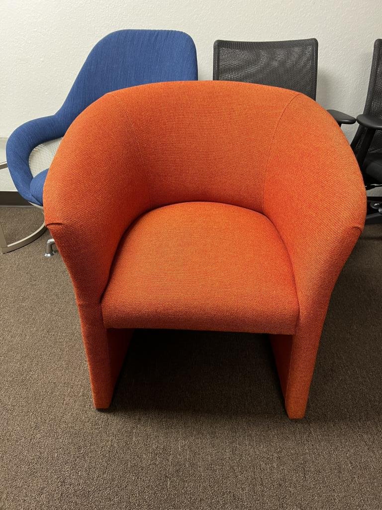 Herman Miller Orange Lounge Mid Century