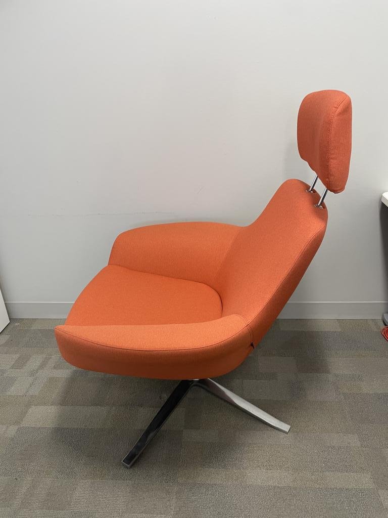 Steelcase Bob Coalesse With Headrest Orange