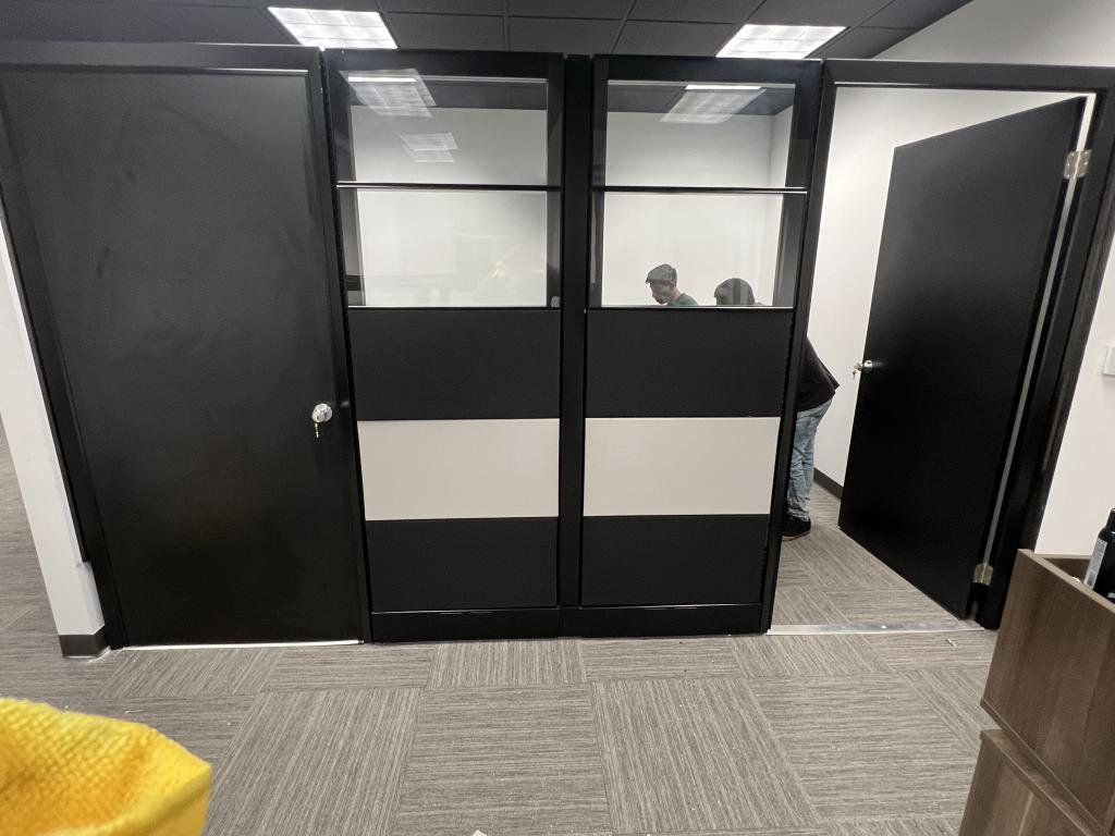 Ethospace double door 86inT 6x10 black & grey