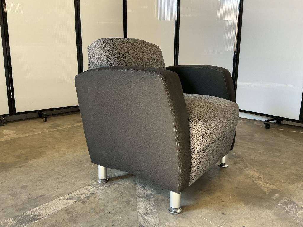 Highpoint Grey and Black Lounge Chair