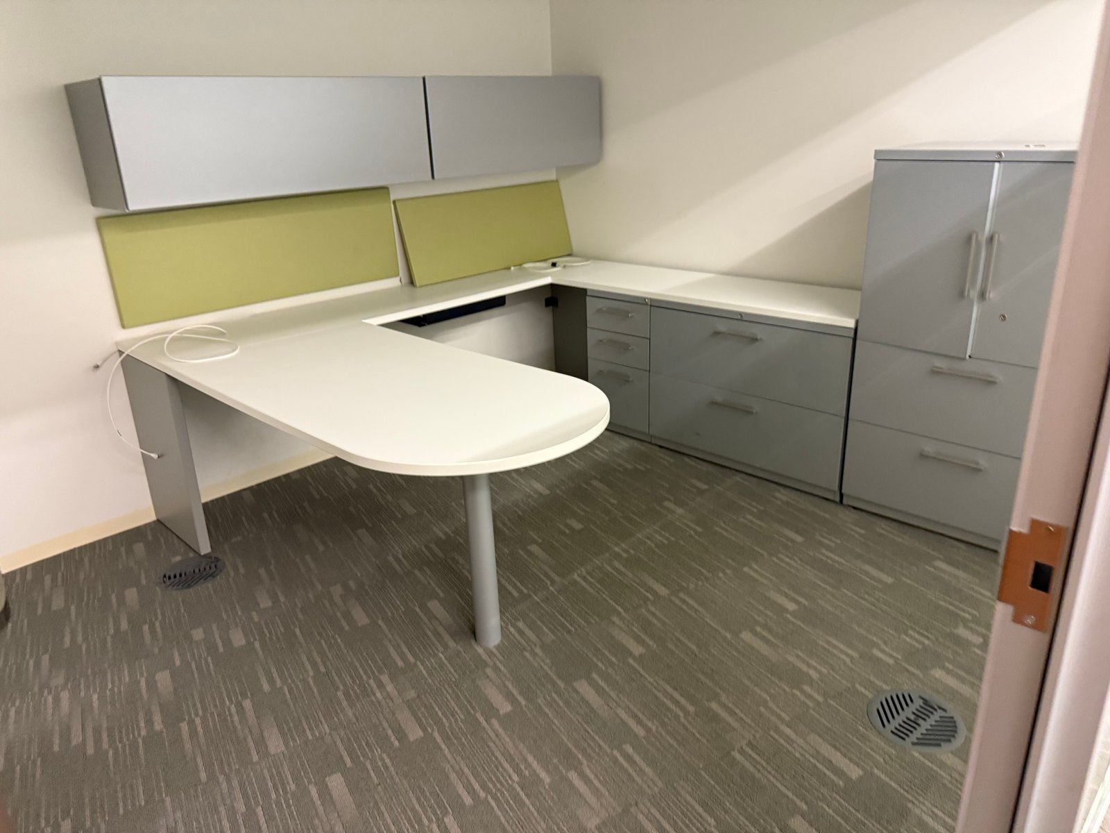 Haworth Executive Office Sets Fully Loaded U Shape With Storage