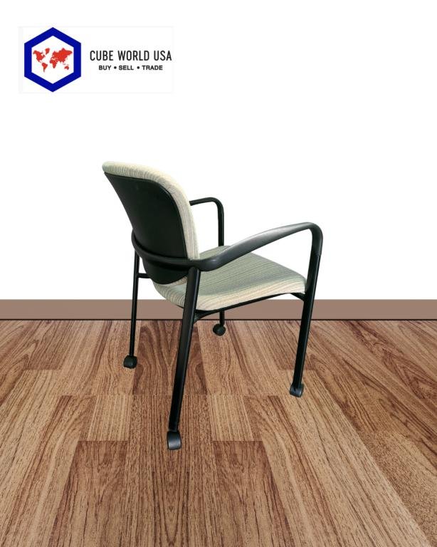 Haworth Improv Tan Stackable Chair Casters