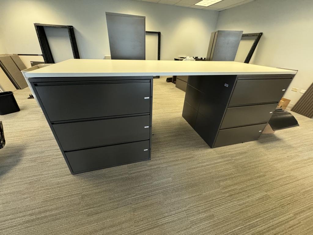 3 Drawer 3ft wide Laterals W/Bar Height Top