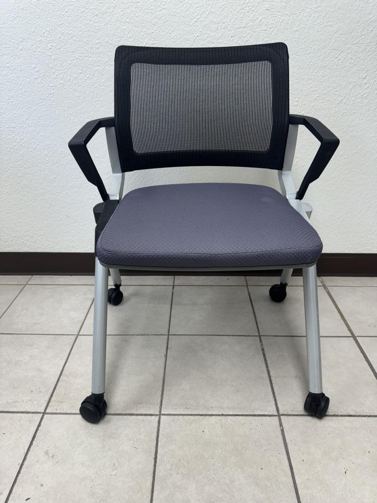 OFS Nesting chairs mesh back charcoal seat
