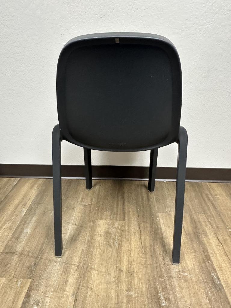 Emaco & Starck black stacking guest chair