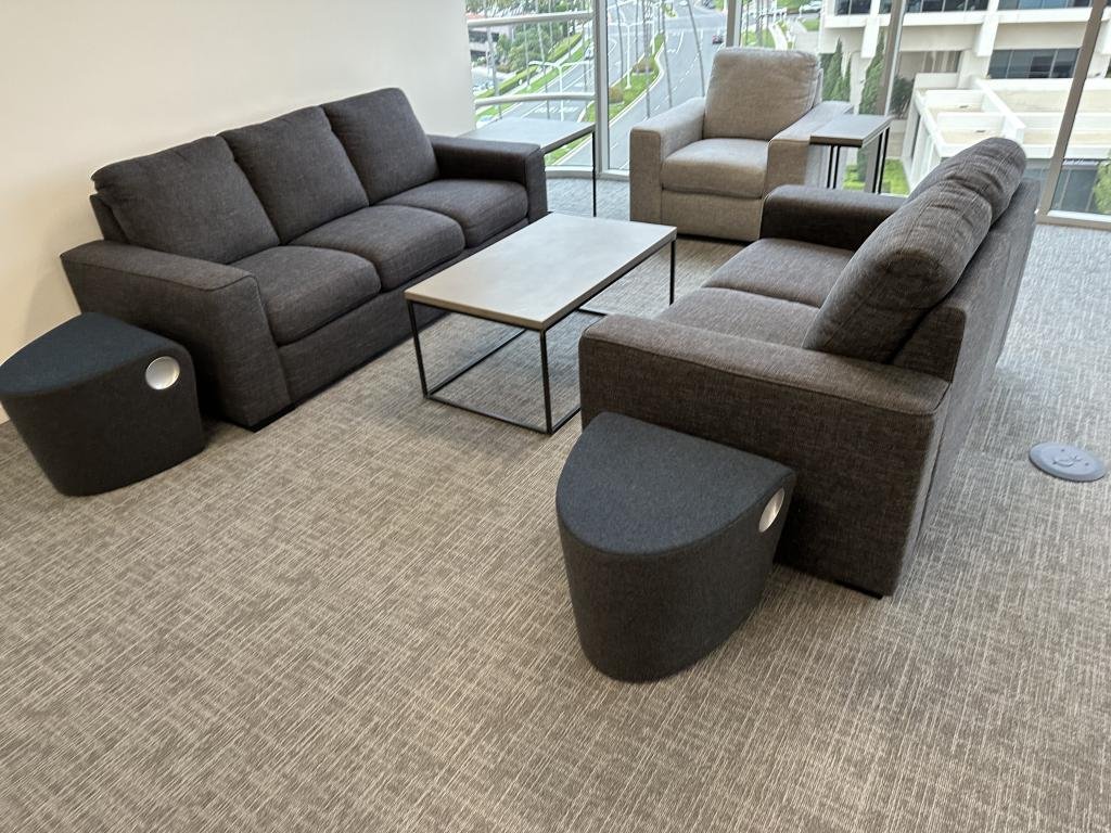 Living Spaces Grey & Neutral 3 piece set