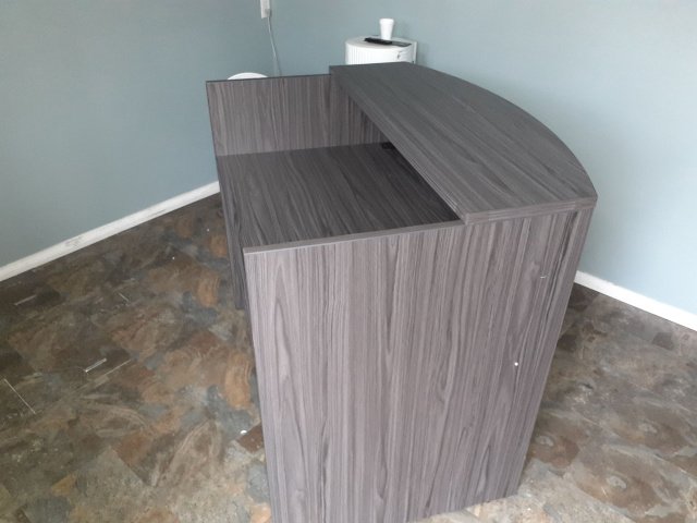 4' Modern Reception Shell without glass