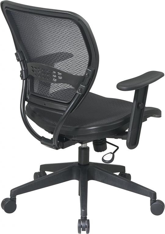 Office Star Blk Task Chair w/Mesh back & Seat