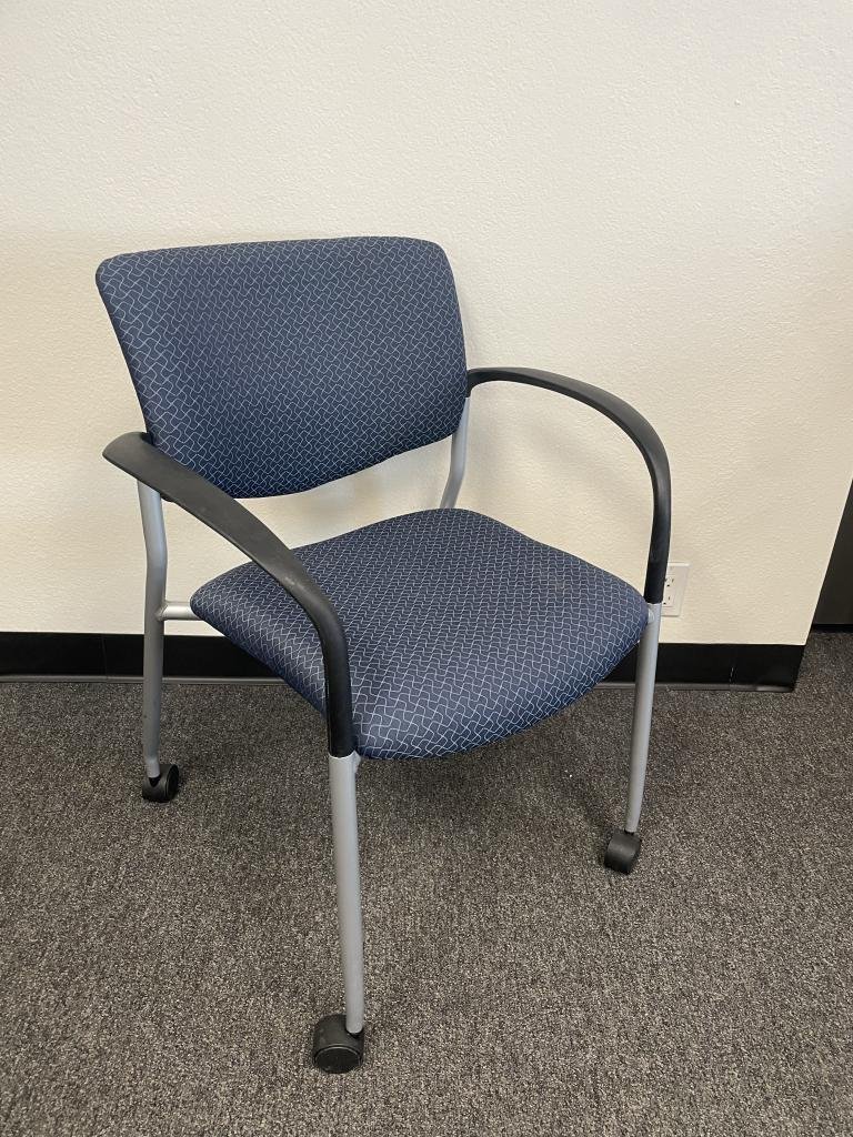Trendway Blue Stackable on Casters