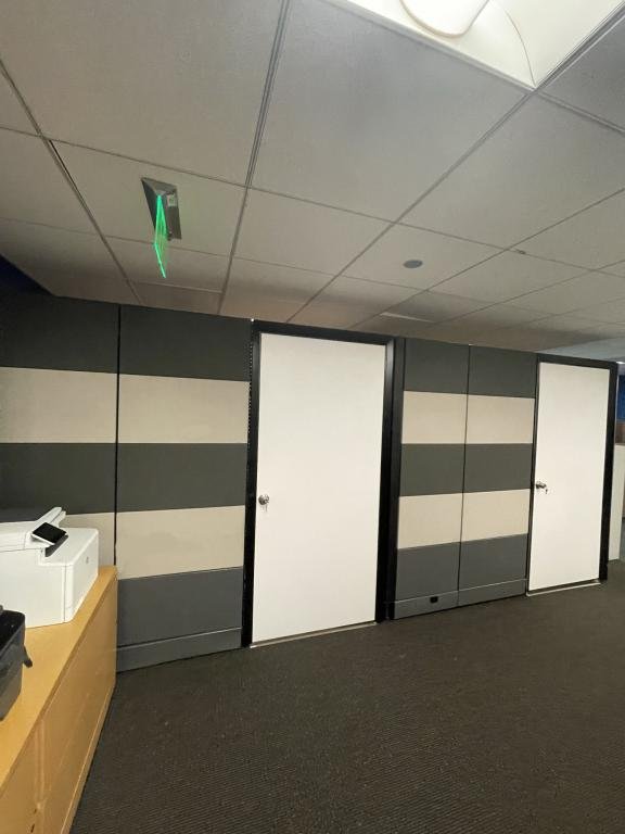 86" Tall Herman Miller Cube With White Doors