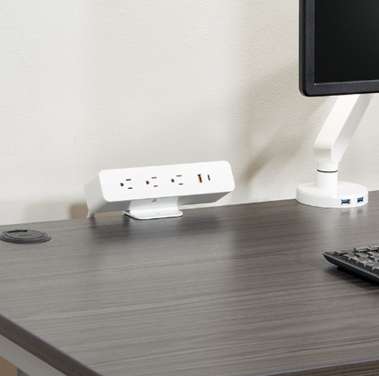 Black or White Power Charger Clamp-Mount