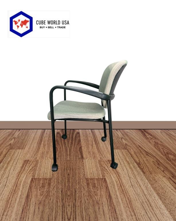 Haworth Improv Tan Stackable Chair Casters